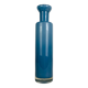 Vase verre bleu vintage style scandinave