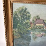 Signed painting H Boquet