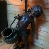 Art Deco statue lamp