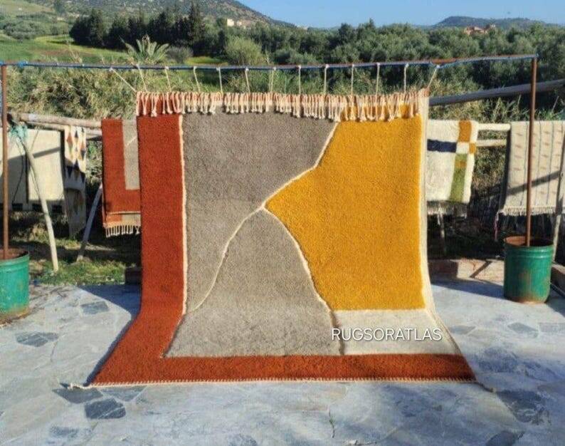 Handmade wool Beni Ourain rug 250/150cm
