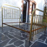 Double art brass art bed