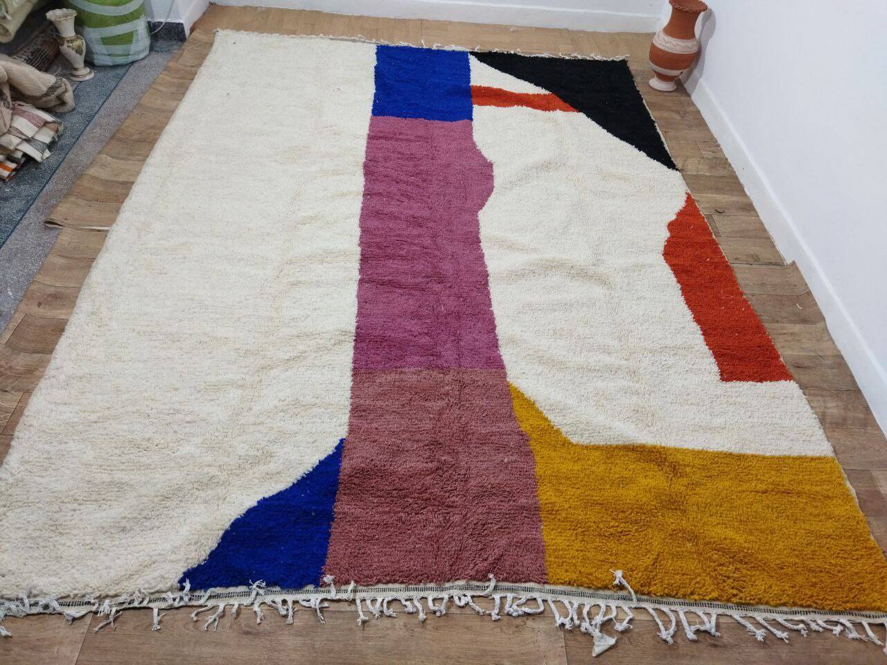 Handmade moroccan berber rug 348 x 260 cm