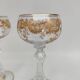 Pair of gilded Saint Louis crystal glasses, circa 1900.