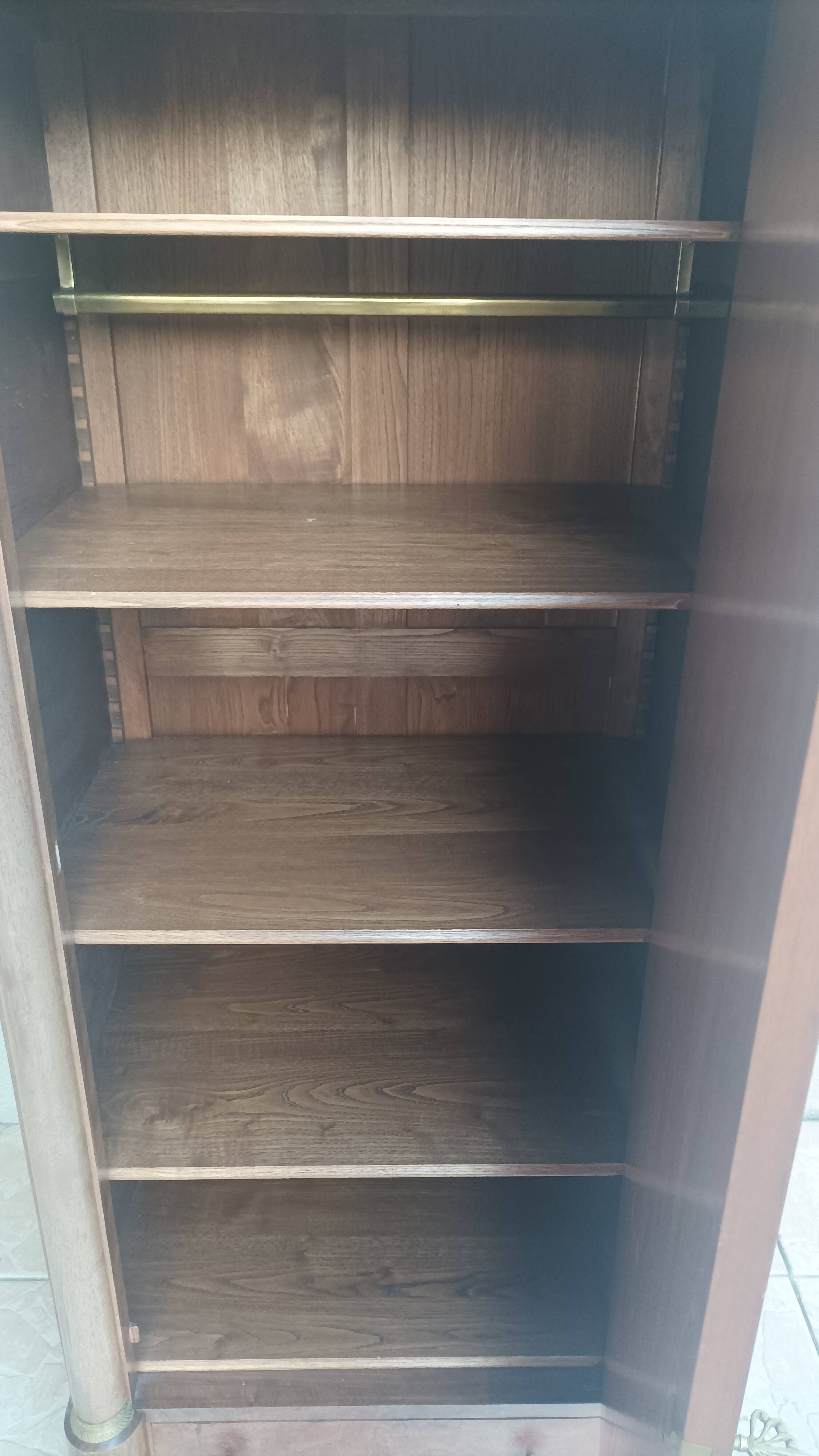 Small Empire style mahogany wardrobe