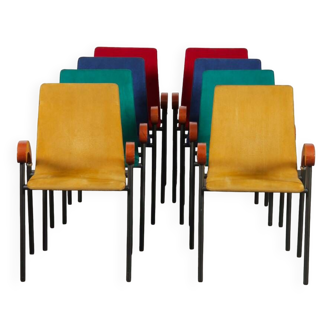 Suite de 8 chaises Pigalle par Caramia pour XO, 1990