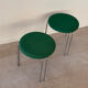 Pair of vintage Italian design stools from the 80s.