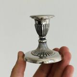 Pair of antique metal candlesticks