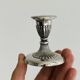 Pair of antique metal candlesticks