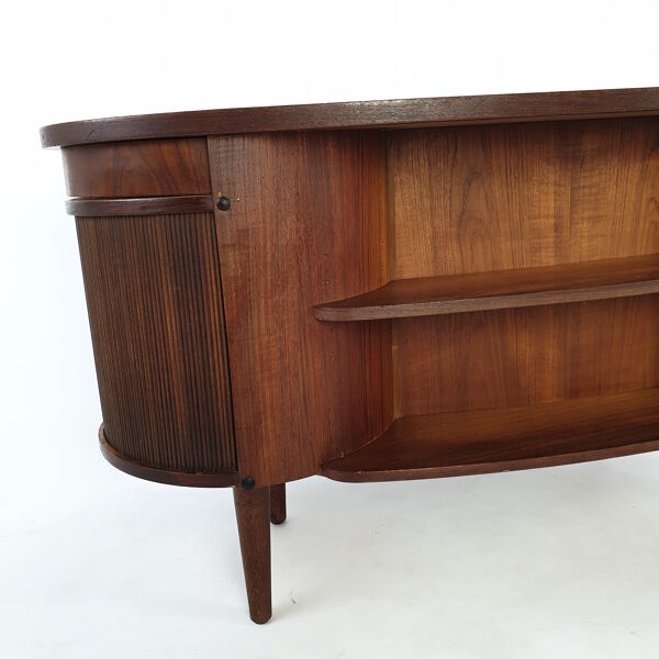 Bureau En teck Danois Du milieu Du Siècle Par Kai Kristiansen, Années 1950
