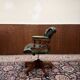 Chaise de bureau Chesterfield verte anglaise classique