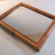 Miroir bambou et rotin vintage 38x48cm
