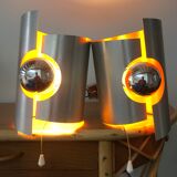 Pair of vintage sconces design space age