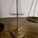 Gold metal trebuchet scale