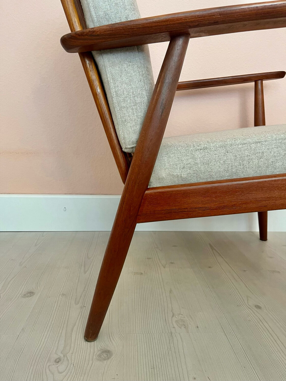Danish midcentury teak easy chair by Getama