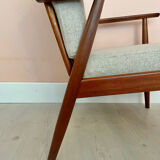 Danish midcentury teak easy chair by Getama