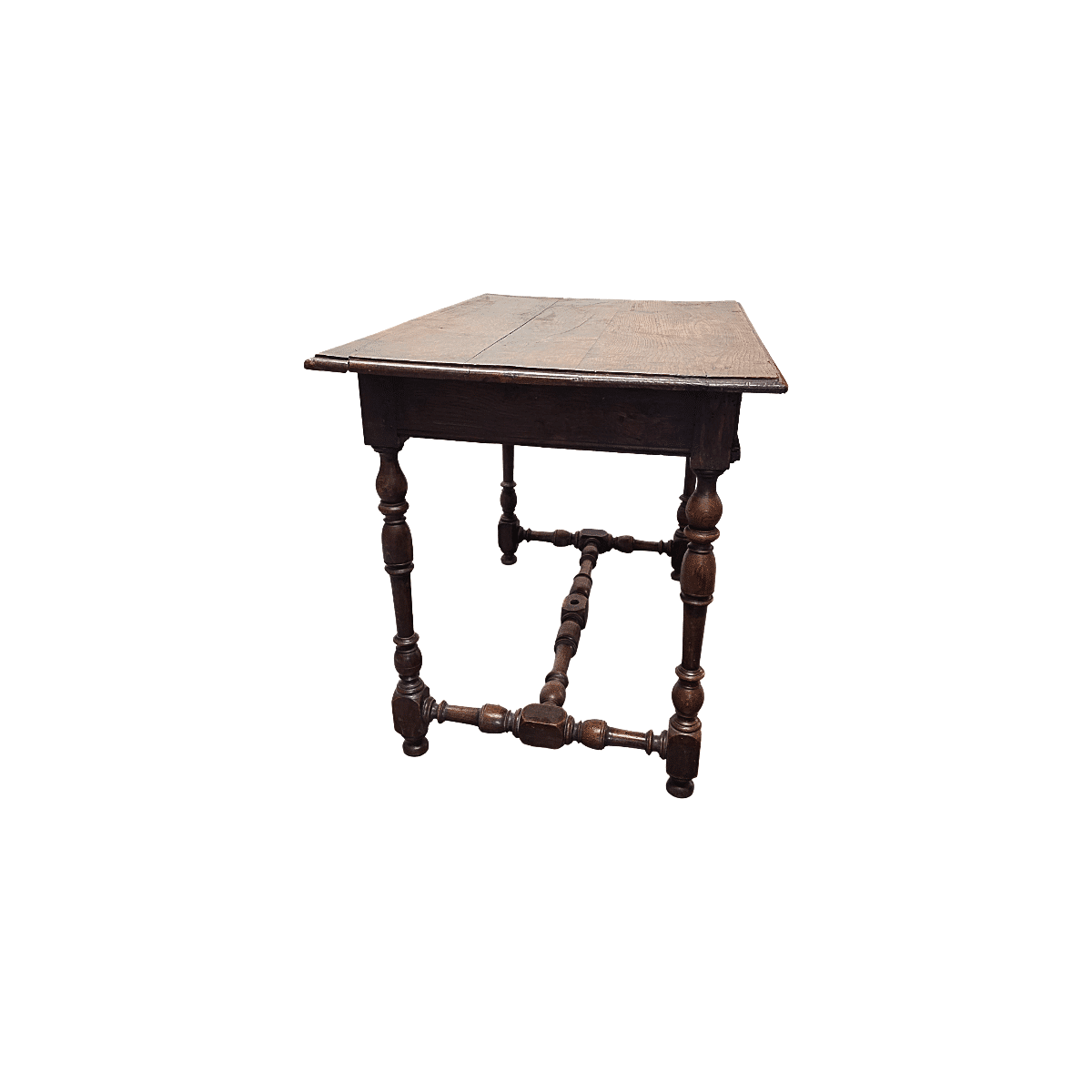 French Louis XIII style oak table with drawer, early 1700s