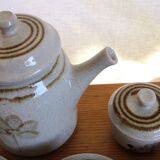 Coffee service sandstone "atelier d'art de lorraine" sarreguemines vintage