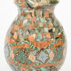 Earthenware vase mosaic by jean gerbino for vallauris