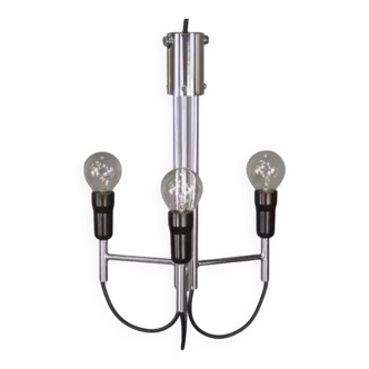 Chrome pendant light, Italian design, 1960s