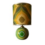 Space Age green ceramic table lamp, Italy 1960s