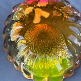 Resin ashtray or altuglas - shell shape, shell inclusion, fish, coral ect