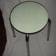 1965 Green or yellow formica stool