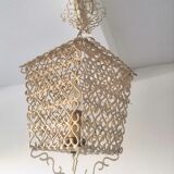 Lantern suspension in metal hooks design 50s - 60s