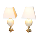 Paire de lampes, oeufs d'autruche