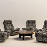Orchidée modular lounge chairs by Michel Cadestin for Airborne, France