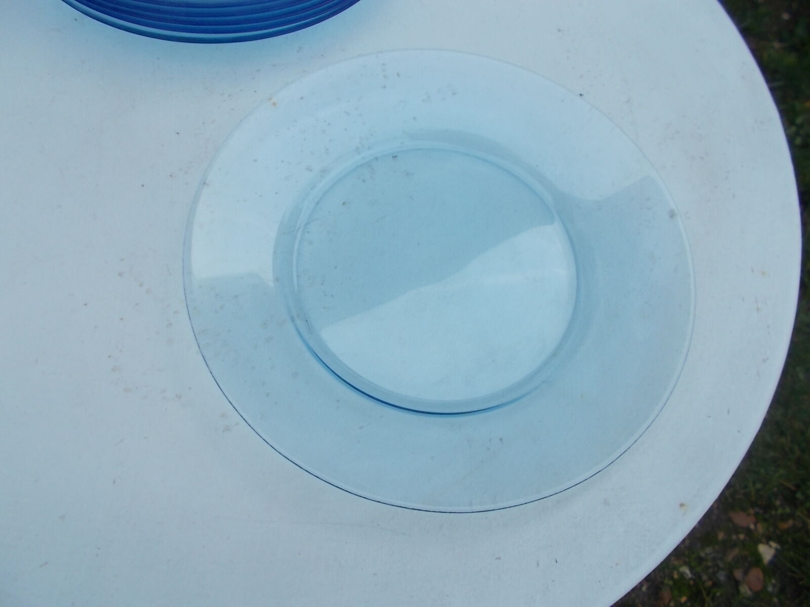 Lot 6 flat plates arc-france blue