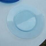 Lot 6 flat plates arc-france blue