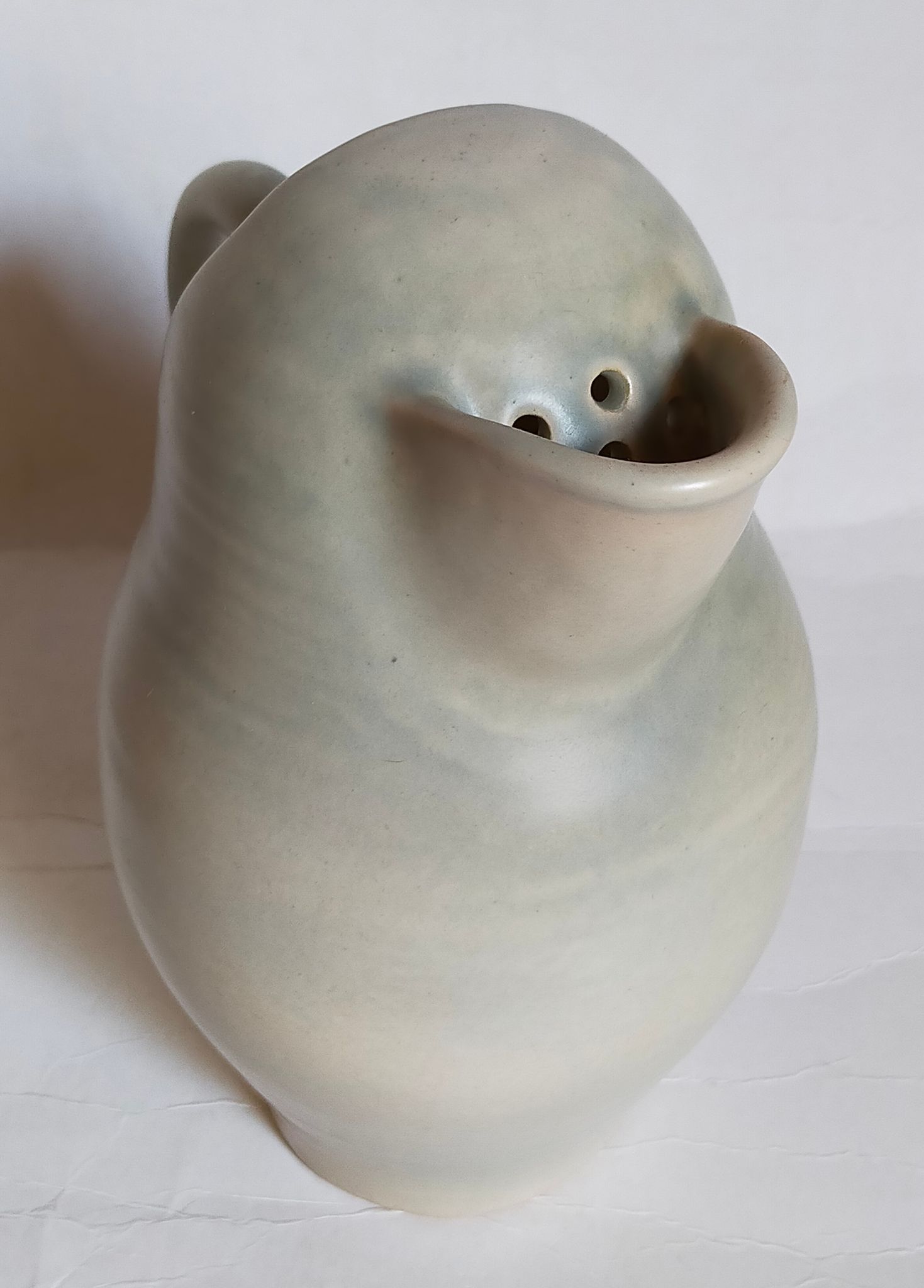 Ceramic potter's pitcher with matte enamel, 50s