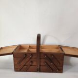 Vintage Wooden Portable Table Worker