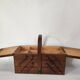 Travailleuse de table portative en bois vintage