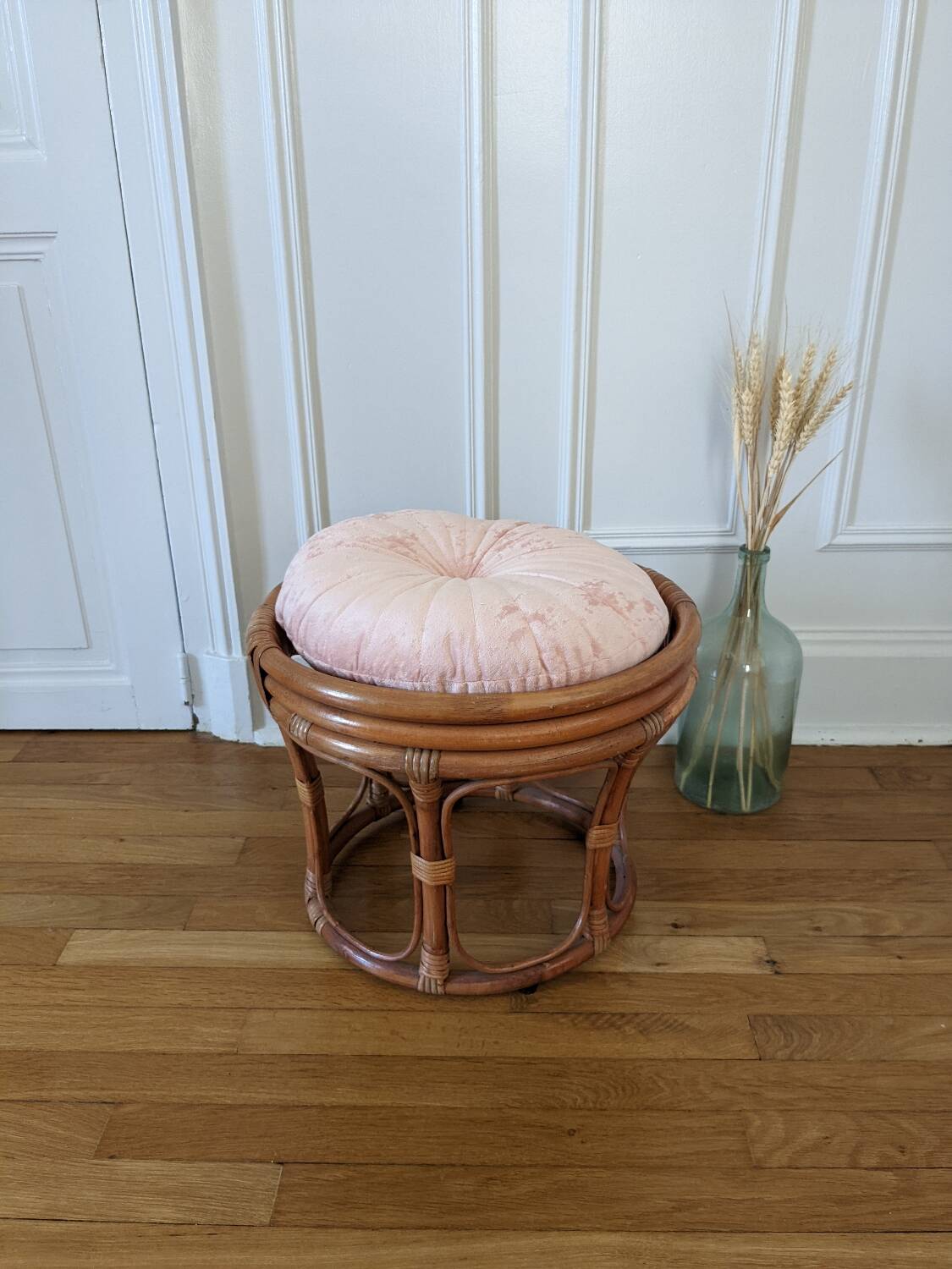 Pouf en rotin