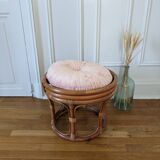 Rattan pouf