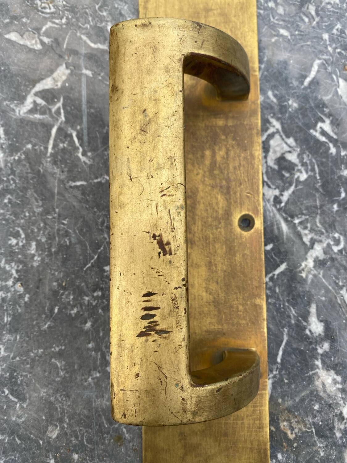 Solid brass door handle, pull handle