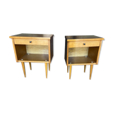 Pair of vintage bedsides, 60s