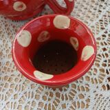 Handmade pottery teapot