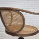 1950s, swivel armchair, bent wood, furniture mesh.