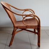 Rattan / wicker armchair