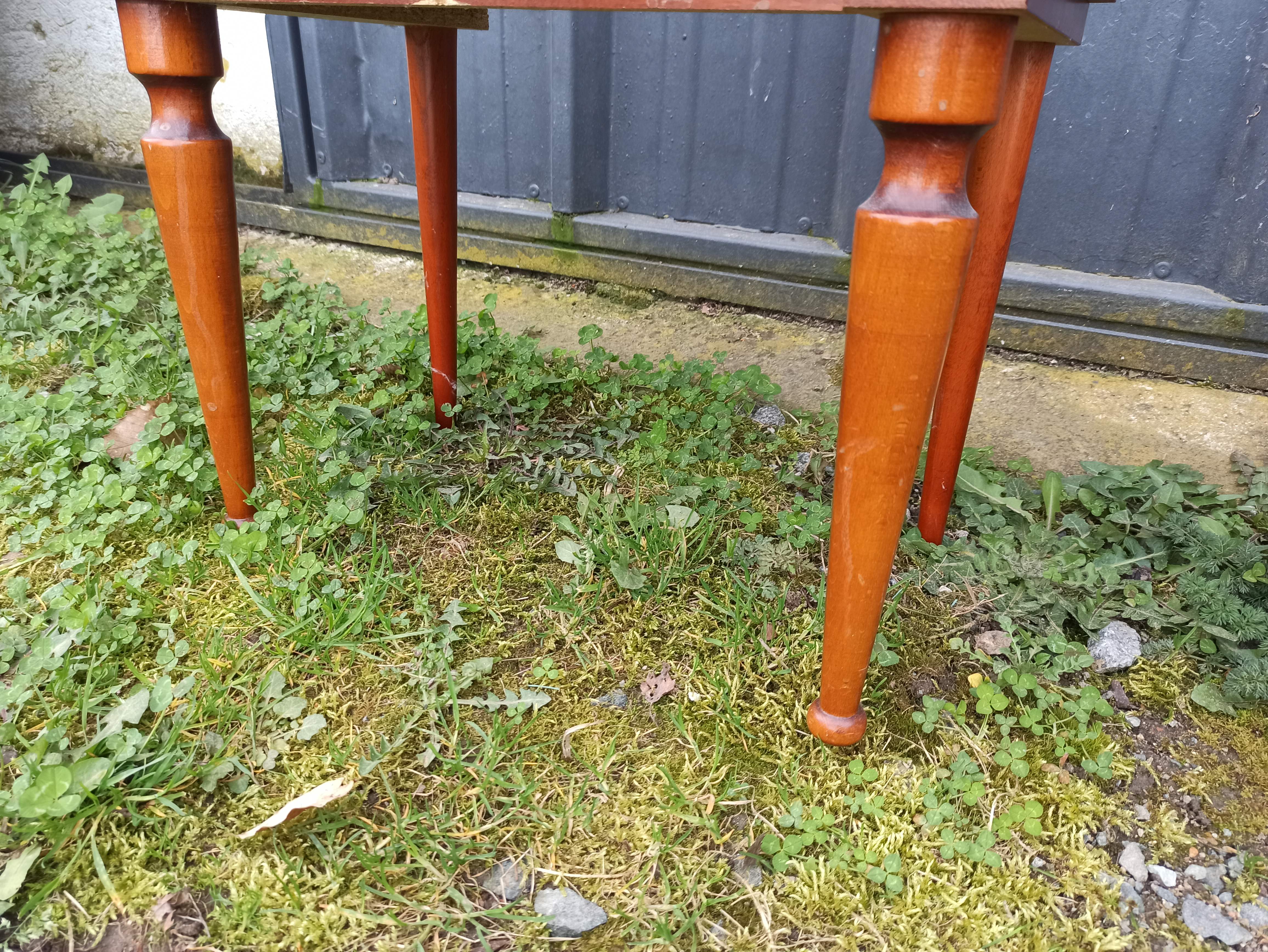 Pair of bedside tables from the 50s Scandinavian style with drawers