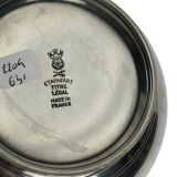 Service à café égoïste sur plateau métal argenté vers 1960