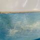 Tableau Huile sur toile plage de Sète  années 80