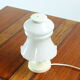 Lampe de table en verre opalin blanc, Opp Jihlava, Tchécoslovaquie années 1960