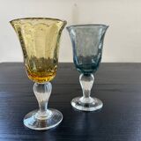 Biot stemmed glass duo