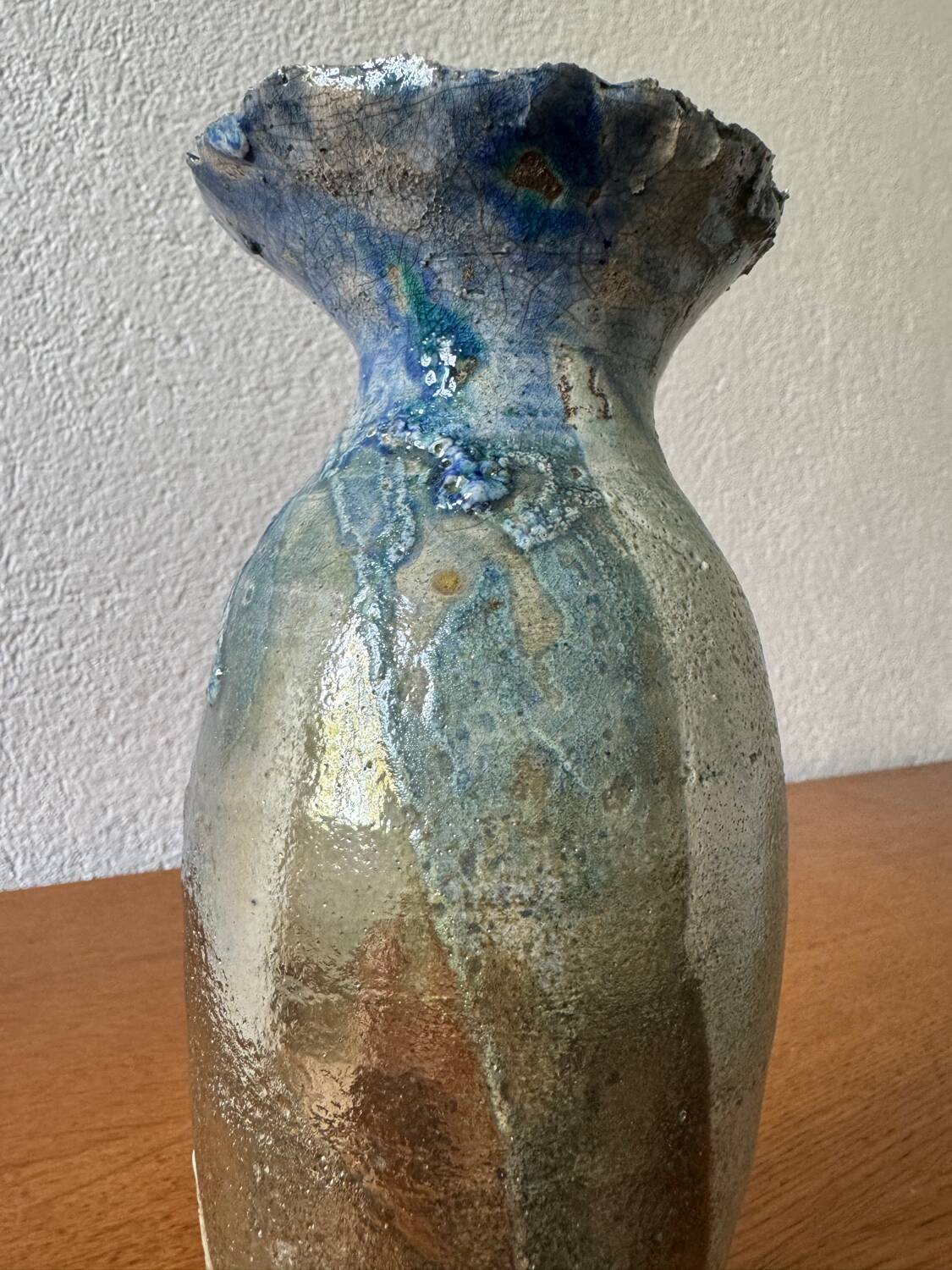 Vintage raku vase