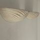 Pair of vintage speckled beige plaster wall lights, France 1970s