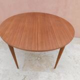 Table ronde scandinave rallonge