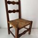 Chaise enfant bois et paille